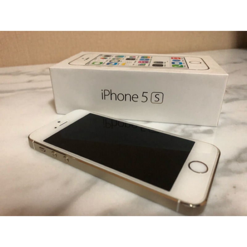 iPhone 5s 香檳金 32G 二手 外觀7～8成新 功能正常 （不含充電器組與耳機）