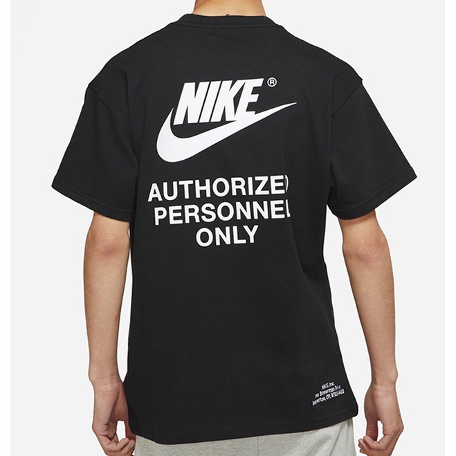 NIKE M AUTHRZD PERSONNEL TEE 男生 黑色 短袖 T恤 上衣 DM6428-010