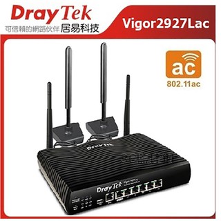 DrayTek 居易 Vigor2927Lac LTE 4G 路由器 雙天線 無線寬頻防火牆路由器