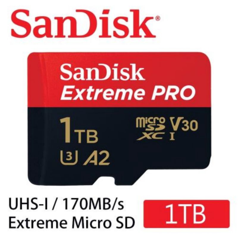 SanDisk Extreme Pro Micro SDXC 1TB 記憶卡 公司貨