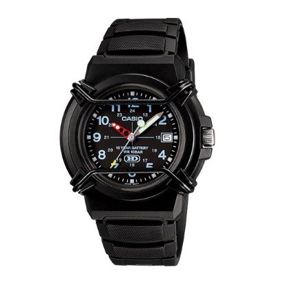 【CASIO 卡西歐】黑武士軍用運動錶 HDA-600B-1BVDF