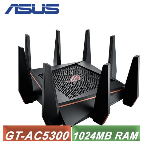 【ASUS 華碩】GT-AC5300 電競專用三頻分享路由器