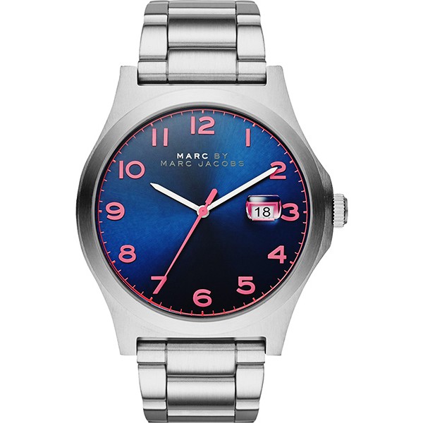 【Marc Jacobs】 熱帶探險時尚腕錶-藍x銀(MBM5085)