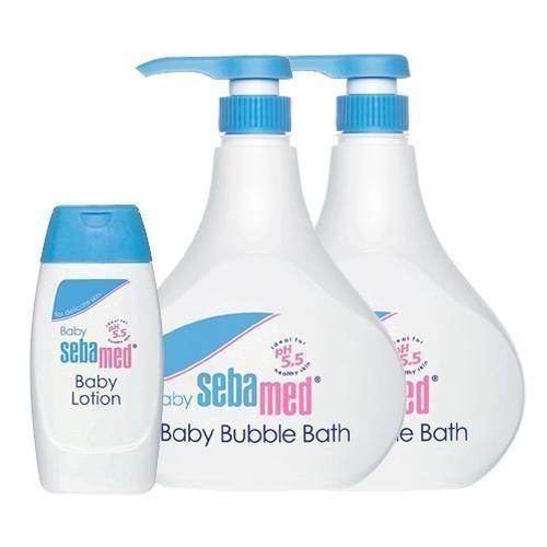 施巴 Sebamed 泡泡浴露(附壓頭)+乳液2+1特價組 [免運費]
