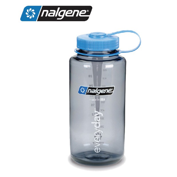 美國 Nalgene 大寬口水壺 1000cc『煙霧灰』2178-2025