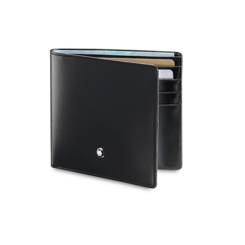 免稅購入保證正品 萬寶龍大班系列經典8卡短皮夾 MONTBLANC Meisterstück Wallet 8CC