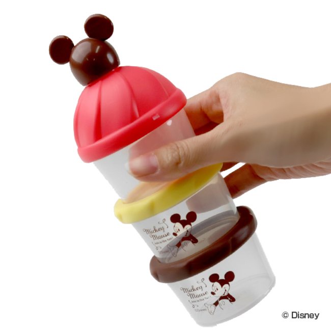 日本正版 ❤️在台現貨 奶粉分裝盒 奶粉盒 奶粉罐 日本正版授權迪士尼造型三層奶粉罐 米奇 米妮 小熊維尼 日貨 正品