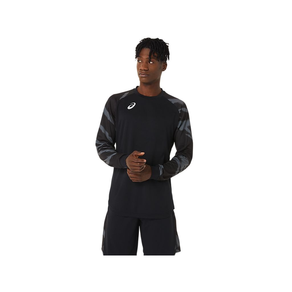 ASICS 亞瑟士 長袖上衣 男女中性款 籃球 服飾 2063A272-001 黑