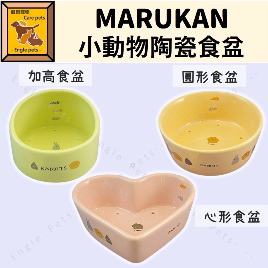 ╟Engle╢ 日本 MARUKAN 小動物陶瓷食盆 加高兔食碗 兔 天竺鼠 龍貓 ES-13 ES-14 ES-15