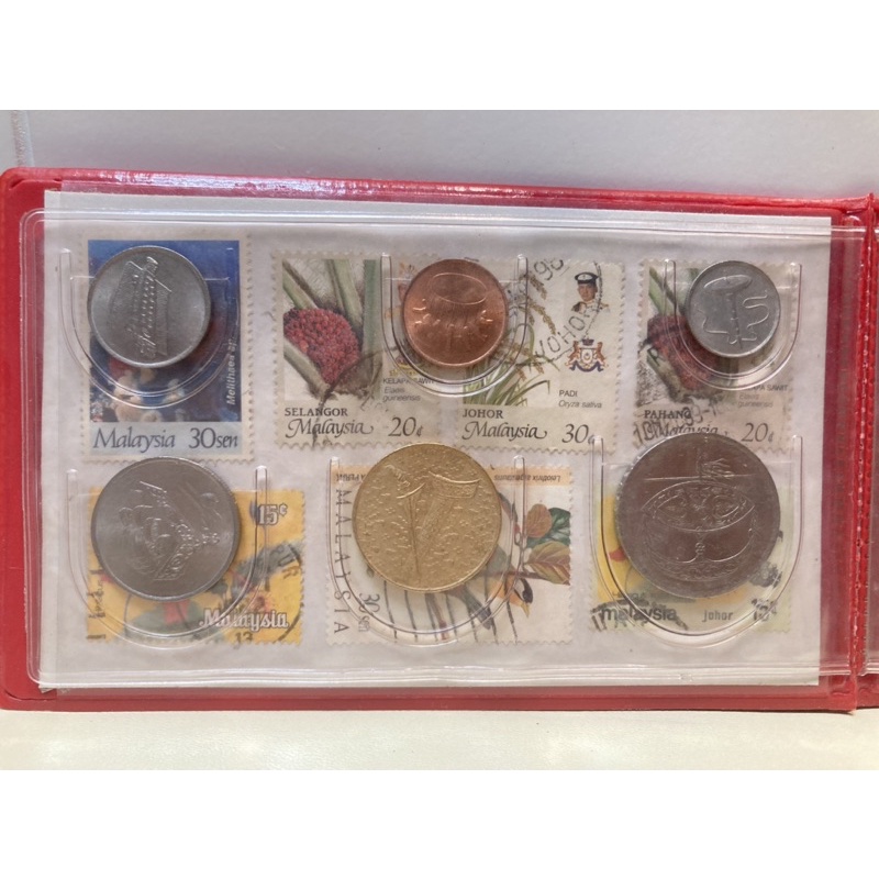 馬來西亞郵票/錢幣組合夾/紀念幣手冊/收藏品