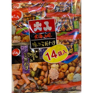 【YUYU-SHOP】現貨不用等 日本 點六 傳六 天六 綜合豆菓子 14袋綜合豆 龜田10種類米果點心