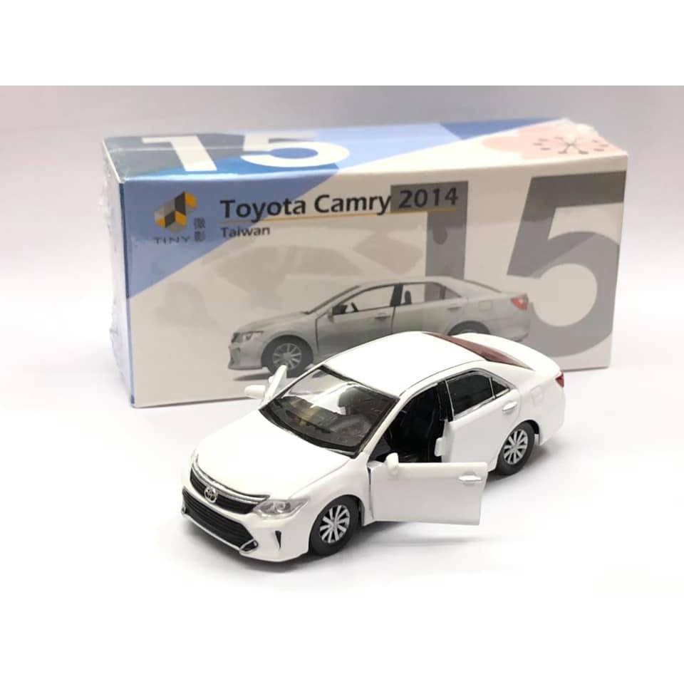 【模王 TINY 現貨】Toyota Camry 2014 白色 左駕 TAIWAN 台灣限定 1/64 合金車