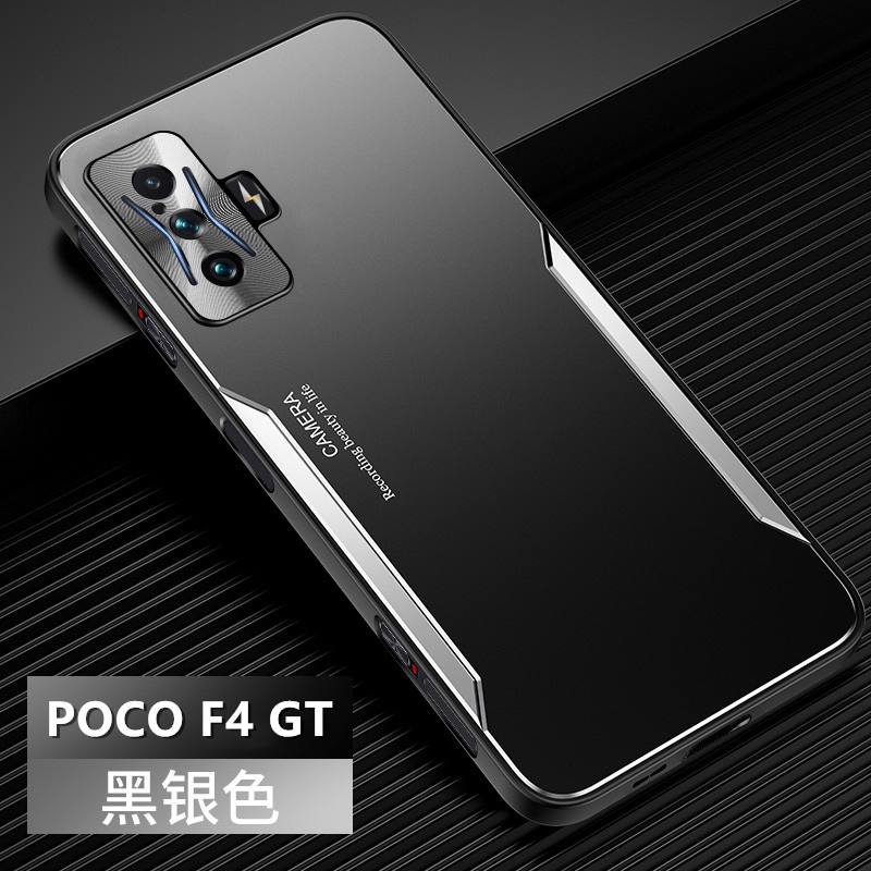 Poco F4 GT手機殼POCO F4 GT【啞光鋁合金+TPU+PC防震手機殼保護套】