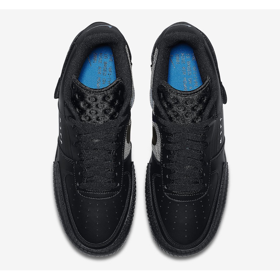 air force type 1 black blue