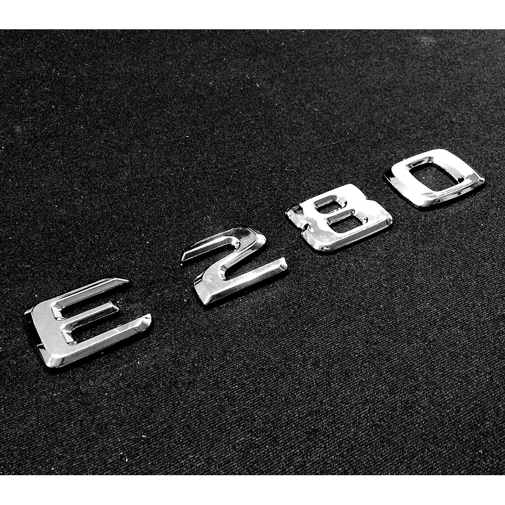 BENZ E280 字體 字標 車身字貼 後箱字體 字體高度 25mm