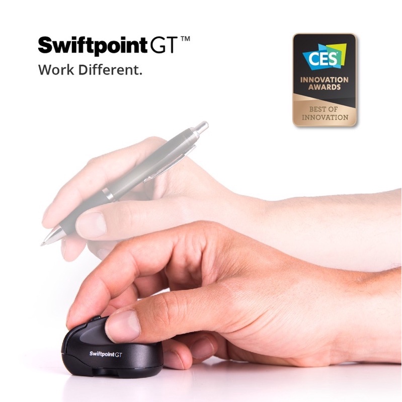 SWIFTPOINT GT握筆式 人體工學迷你 無線滑鼠 windows Mac iPad iphone13