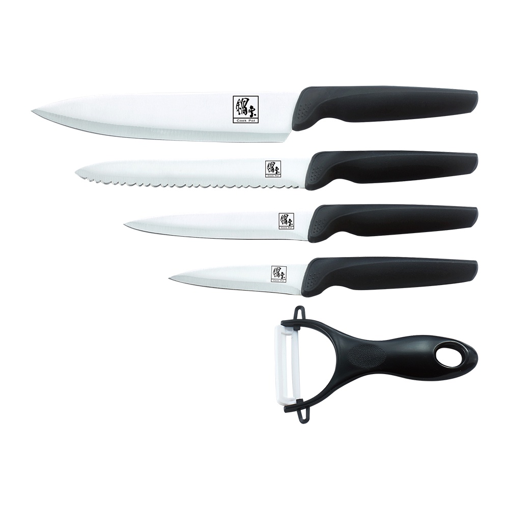 鍋寶不鏽鋼5件式刀具組 5件組 刀具組 餐具組 料理刀具組 水果刀 刨刀