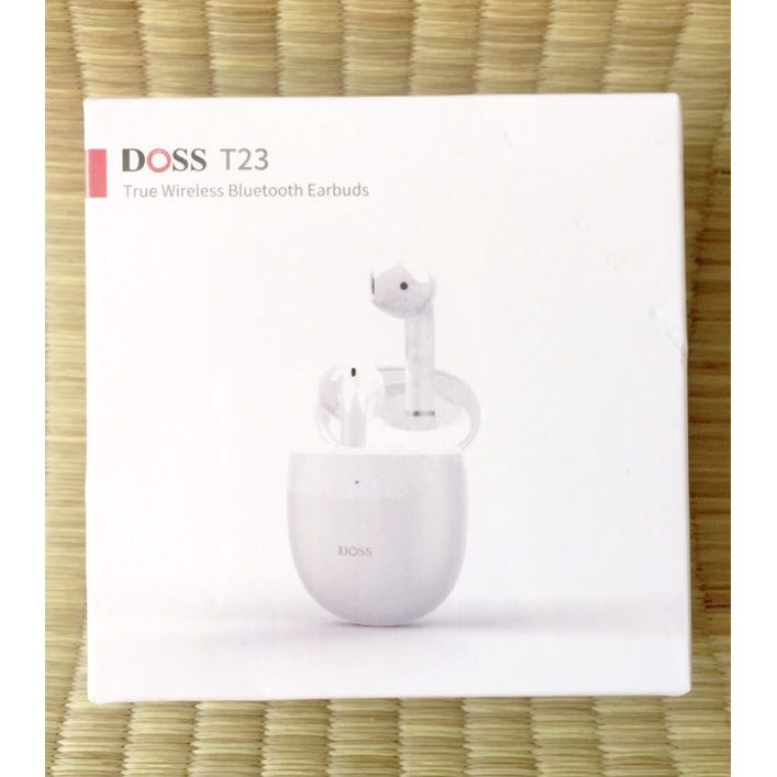 德仕DOSS (T23)-藍芽耳機、真無線、立體聲、單雙耳使用、降噪、運動、跑步、手機電腦電競遊戲、男女通用耳機(黑色)