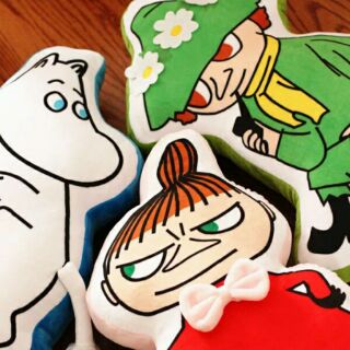 韓國✨Moomin嚕嚕米 亞美 阿金絨毛娃娃抱枕靠枕靠墊 送禮 生日禮物 交換禮物