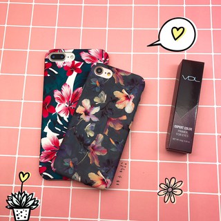 碎花手機殼 花朵 文藝文青手機殼 iphone8 i7 iphone6 6s plus 手機殼 全包磨砂硬殼 掛繩手機殼