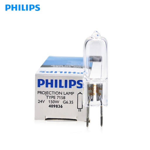 德國製 PHILIPS飛利浦 7158 24V 150W  豆燈 應用於光學儀器