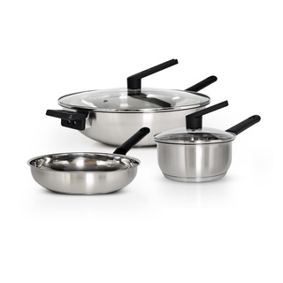 瑞士百年 MONCROSS 頂級316不鏽鋼鍋具組 奶鍋 炒鍋 平底鍋