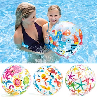 INTEX 59040 幾何圖案充氣沙灘球 海灘球 戲水玩具球 充氣球 51公分沙灘排球流行海灘球童趣戲水球遊戲球塑膠球