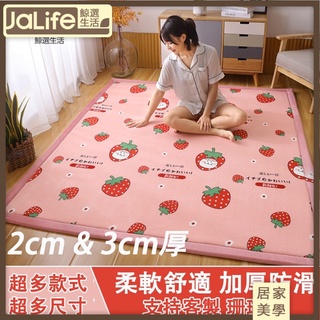 3公分厚 日式加厚地毯 珊瑚絨地毯 嬰兒遊戲地墊 防摔防撞軟墊厚墊 兒童遊戲墊爬行墊 床邊臥室榻榻米加大地毯 客製尺寸