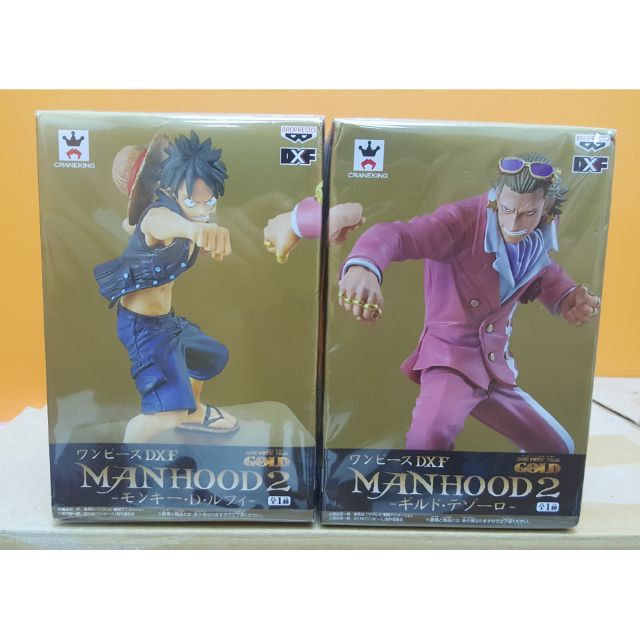 【海賊王 DXF MANHOOD2劇場版系列】對戰組合 魯夫 VS  吉爾德·泰佐羅 日空版金證