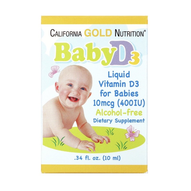 California Gold Nutrition嬰兒維生素D3滴劑🌀10毫升