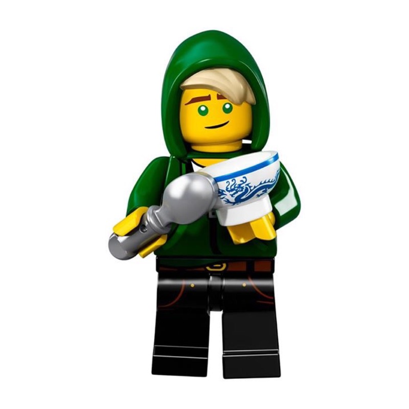 [大王機器人] 樂高 LEGO 71019 忍者 勞埃德 綠色帽T 龍紋碗 / 旋風忍者 電影 人偶包 (全新已拆袋)