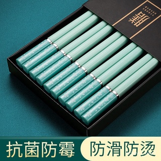 免運【櫻愫美集】櫻花情侶家用一人一筷筷子防黴耐磨耐高溫防滑高檔日式家庭合金筷