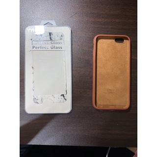 iPhone 6s 大理石保護貼 卡其色手機殼