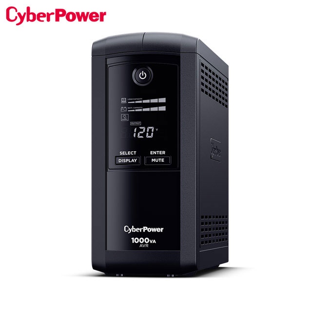 【也店家族 】yberPower 碩天1000VA 在線互動式 不斷電系統 UPS CP1000AVRLCDa
