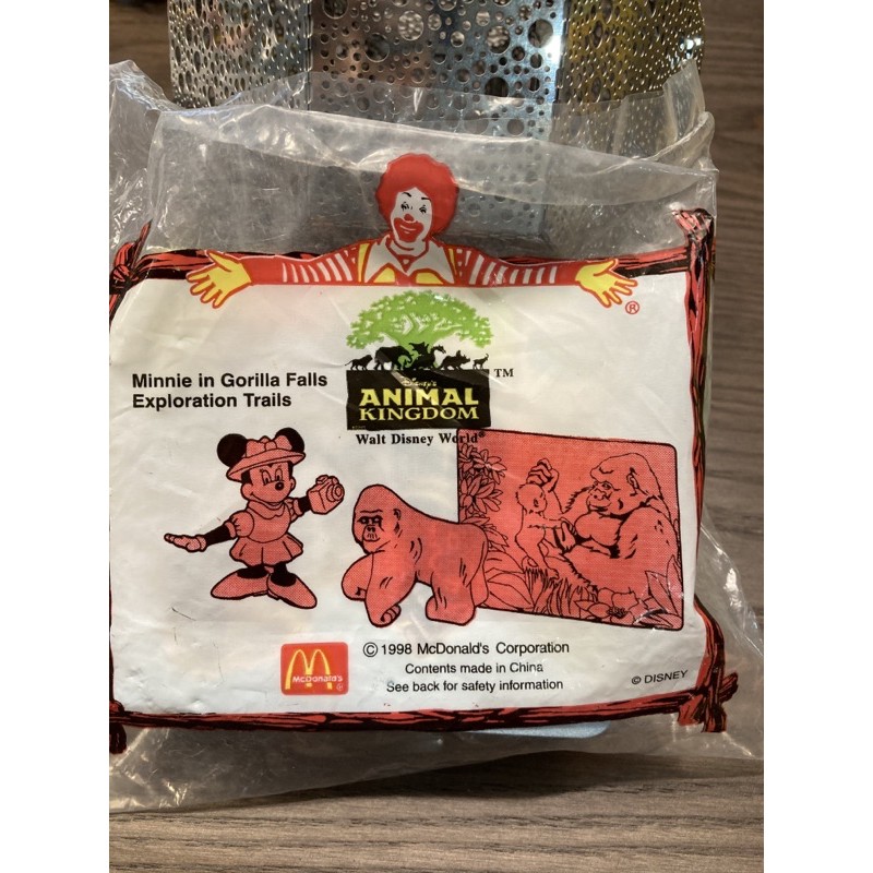 1998年麥當勞玩具迪士尼動物王國米奇米妮探險童餐玩具迪士尼動物王國主題樂園