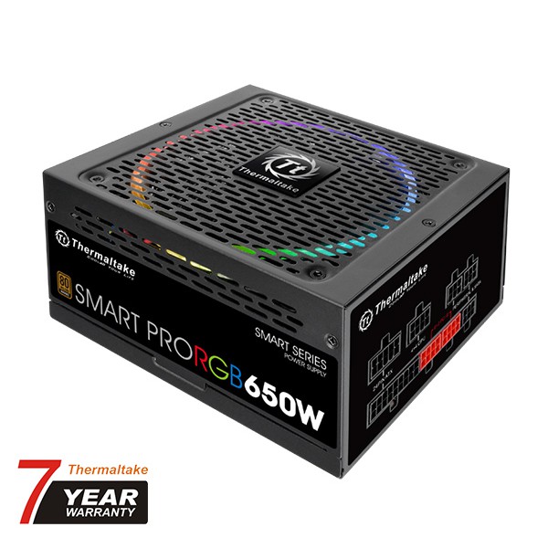 小白的生活工場*Thermaltake Smart Pro RGB 650W銅牌認證全模組電源供應器