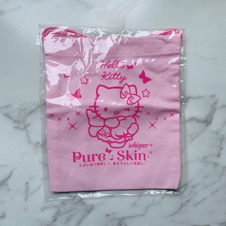 全新 drawstring bag 束口袋 kitty粉紅束口袋
