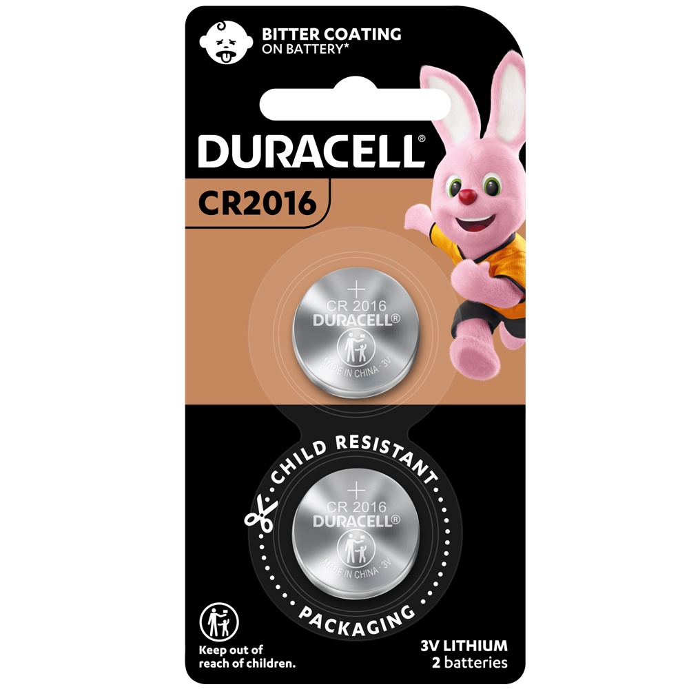 Duracell 金頂 金霸王 鈕扣型鋰電池 CR系列 CR2016 3V 兩入裝 一盒6卡
