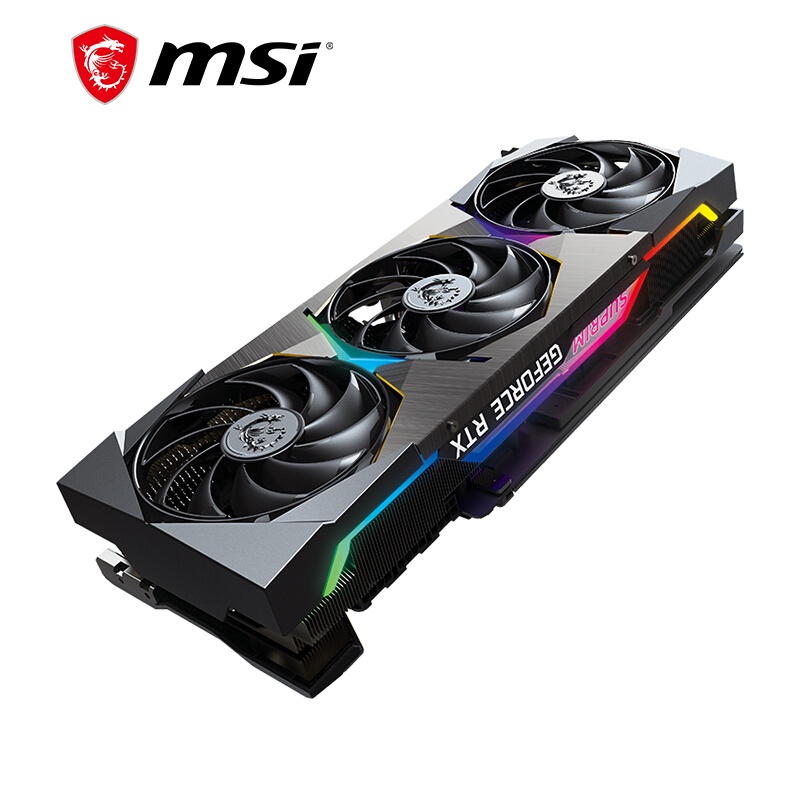 微星（MSI）超龍 GeForce RTX 3080 Ti SUPRIM X 12G 超旗艦 電競遊戲設計智能學習電腦獨