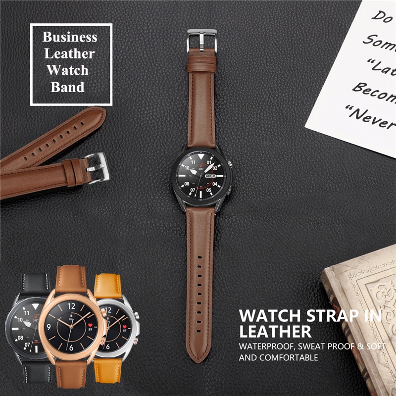 高品質真皮錶帶 22mm 20mm 適用於華為Huawei Watch GT 3 GT3 46mm GT2 42mm