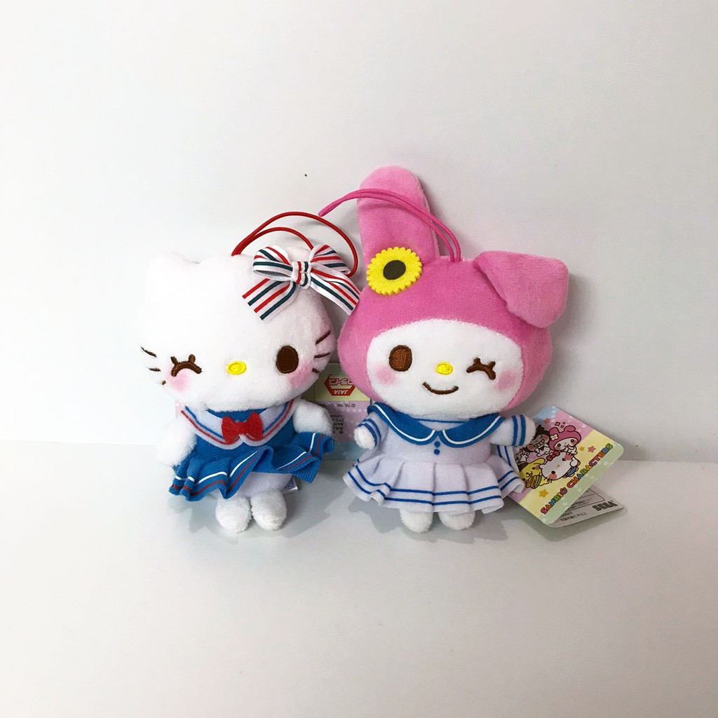 【阿巢的窩】日本SEGA景品─美樂蒂/Hello Kitty造型吊飾娃娃 (單售 )
