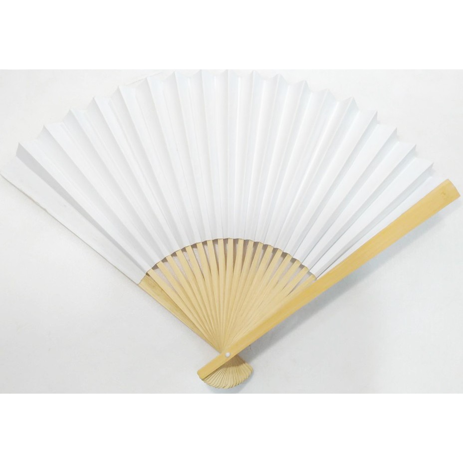 空白紙扇紙扇空白扇 30cm 12吋 結婚扇表演扇葬禮扇畫畫扇手工扇扇子 T 蝦皮購物