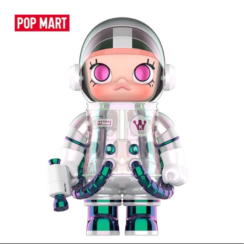 POPMART泡泡瑪特 MEGA珍藏系列 400% SPACE MOLLY × INSTINCTOY大久保手辦盲盒玩具