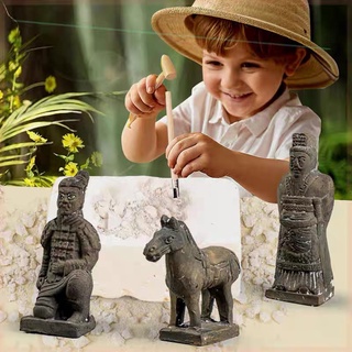 兵馬俑考古 化石 挖掘化石 考古挖掘 DIY玩具 考古挖掘 古文物