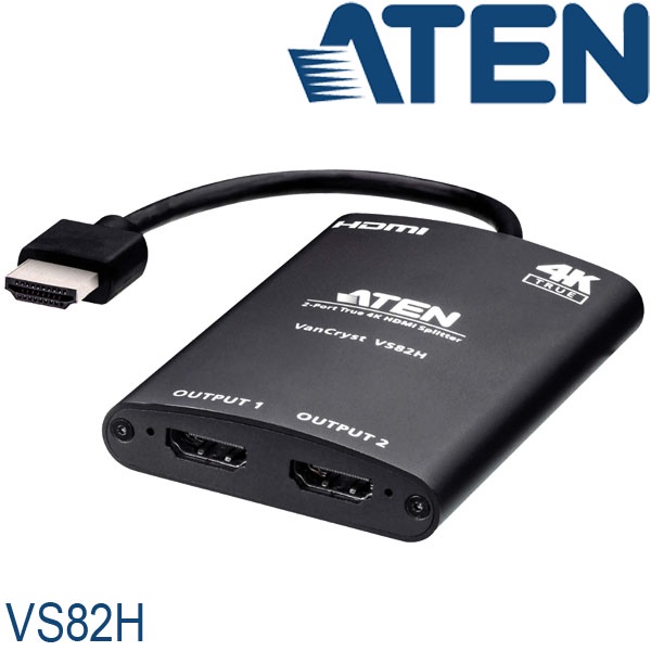 【MR3C】含稅附發票 ATEN宏正 VS-82H VS82H 1進2出 2埠 HDMI True 4K 影音分配器