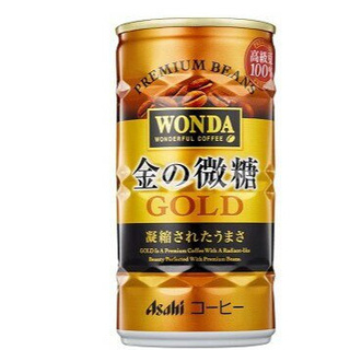 【宅配、超取免運】 Asahi 朝日 WONDA金的微糖咖啡182ml-30入(日本原裝)