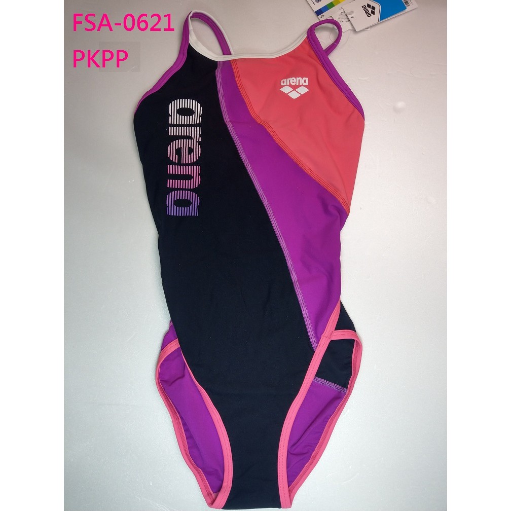 【ARENA+游泳多多】 ARENA  FSA-0621練習款彩虹標泳衣 尺寸:M,L  泳裝