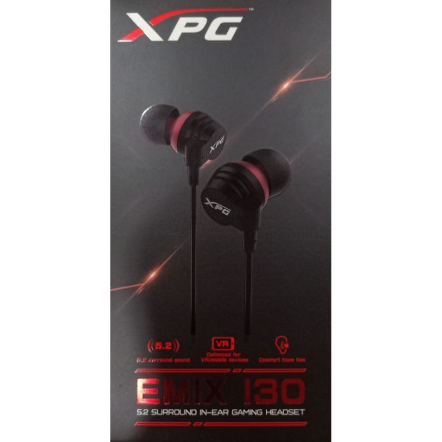 ADATA 威剛 XPG EMIX I30 3D入耳式電競耳機