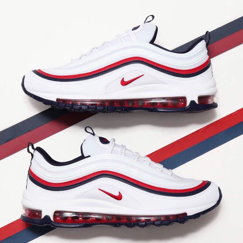 nike air max 97 mens red white blue