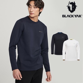 【BLACKYAK】男 AEGIS長袖上衣(奶油白/黑色)-秋冬 休閒服 T恤 機能服 運動上衣|BYAB2MC709